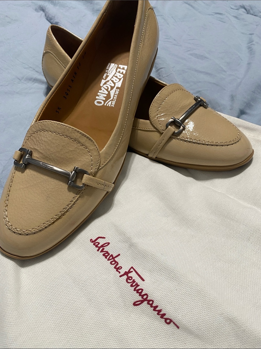 Salvatore Ferragamo Tan Leather Bit Loafers